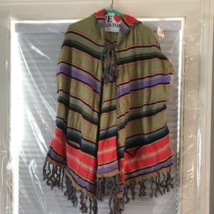 Anthropologie Colorful poncho